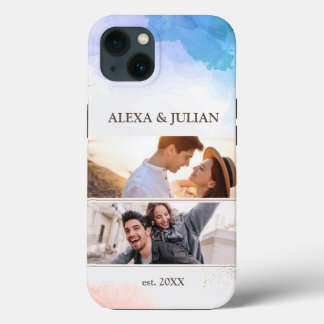 Couple 2 Photos Custom Personalised iPhone Case