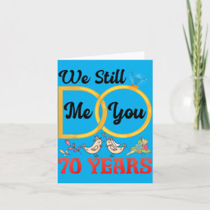 Couple 70th Wedding Anniversary Married 70 Years Card