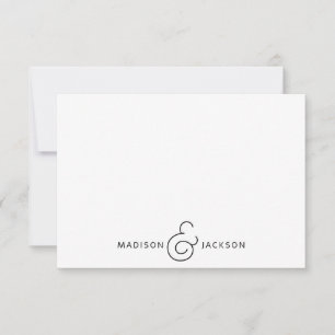 Couple Ampersand Monogram Card