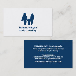 Couple and Child Design, Psychotherapist Business Card