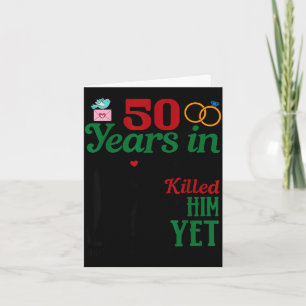 Couple anniversary 50 years together looking card