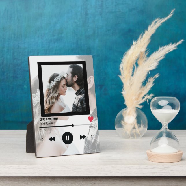 Couple Anniversary Favorite Song Unique Gift Love Plaque (Side)