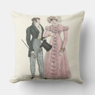 Couple Antique Wedding 1823 Man Woman Fashion Cushion