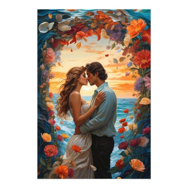 *~* Couple Arch Fantasy Romantic AP51 Ocean Photo Print (Front)