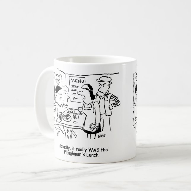 Couple are Told They've Eaten Ploughman's Lunch Coffee Mug (Front Left)