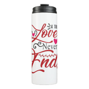 Couple Art A True Love Story Never End Thermal Tumbler