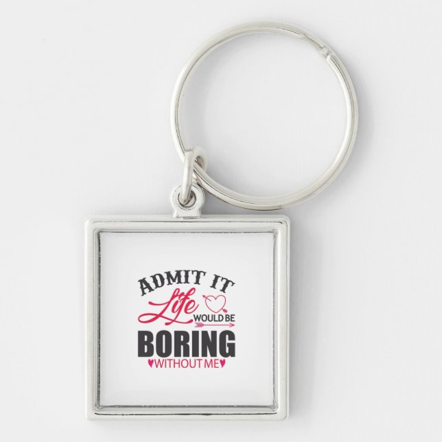 Couple Art Admit It Life Key Ring (Front)