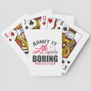 Couple Art Admit It Life Playing Cards