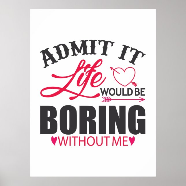 Couple Art Admit It Life Poster (Front)