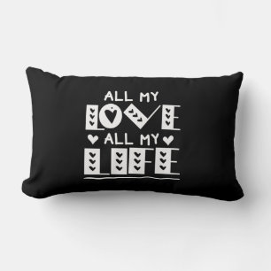 Couple Art All My Love All My Life Lumbar Cushion