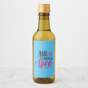 Couple Art All You Need Is Love Wine Label