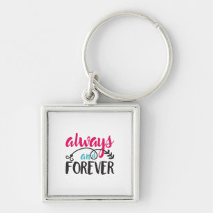 Couple Art Always And Forever Key Ring