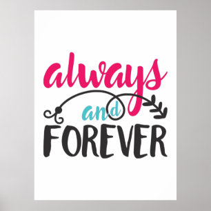 Couple Art Always And Forever Poster