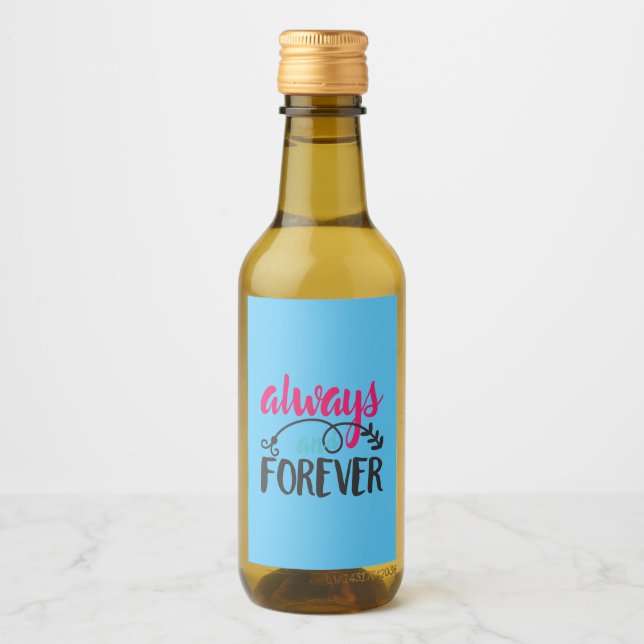 Couple Art Always And Forever Wine Label (Front)