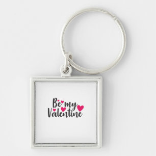 Couple Art Be My Valentine Key Ring
