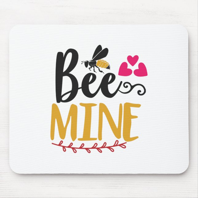 Couple Art Bee Mine Mouse Pad (Front)