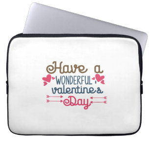 Couple Art Have A Wonderful Valentine's Day Laptop Sleeve