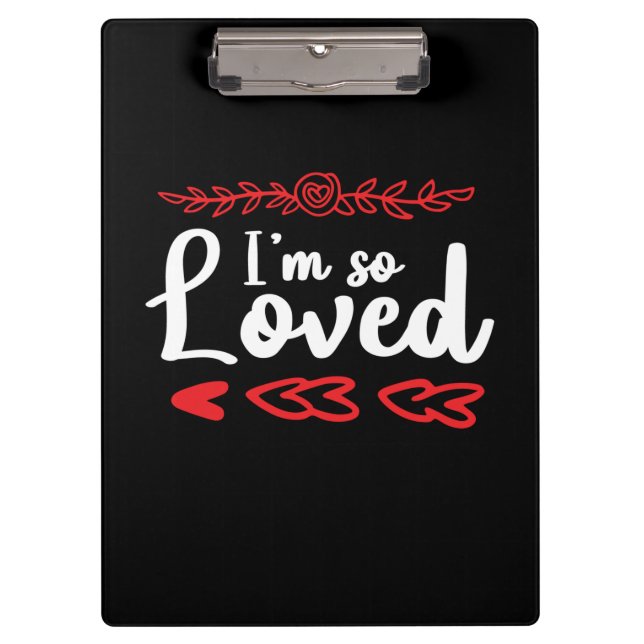 Couple Art I Am So Loved Clipboard (Front)