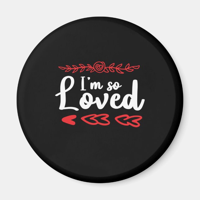 Couple Art I Am So Loved Magnet (Front)