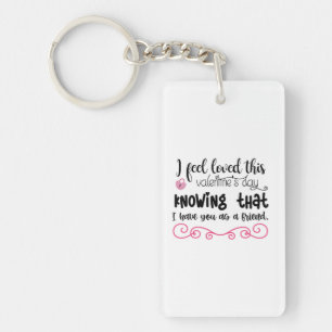 Couple Art I Feel Loved This Valentine Key Ring