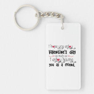 Couple Art I Hope You Enjoy Valentine's Day Key Ring