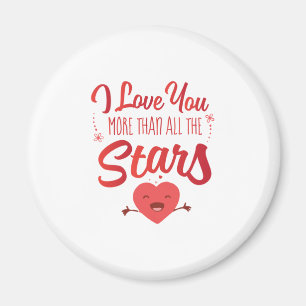 Couple Art I Love You More Than All The Stars Magnet