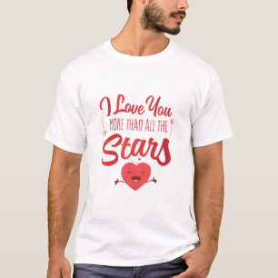Couple Art I Love You More Than All The Stars T-Shirt