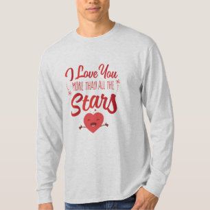 Couple Art I Love You More Than All The Stars T-Shirt