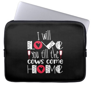 Couple Art I Will Love You Laptop Sleeve