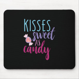 Couple Art Kisses Sweet As Candy Mouse Pad