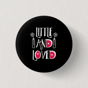 Couple Art Little And Love 3 Cm Round Badge