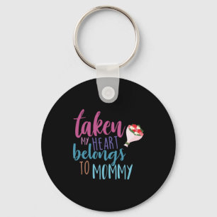 Couple Art My Heart Belongs To Mummy Key Ring