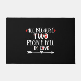 Couple Art Two People Feel In Love Doormat