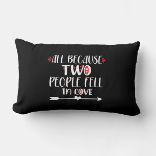 Couple Art Two People Feel In Love Lumbar Cushion