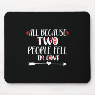 Couple Art Two People Feel In Love Mouse Pad