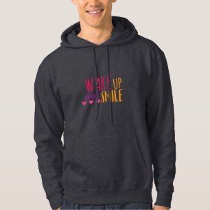 Couple Art Wake Up And Smile Hoodie