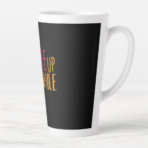 Couple Art Wake Up And Smile Latte Mug
