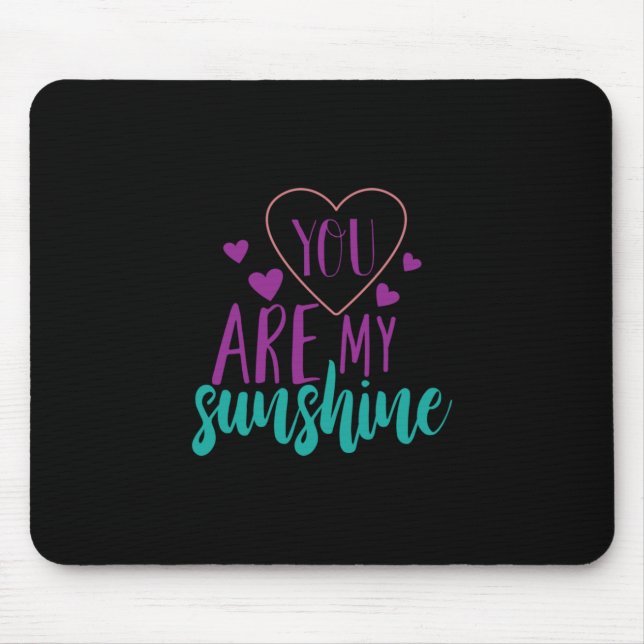 Couple Art You Are My Sunshine Mouse Pad (Front)