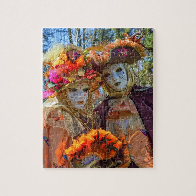 Couple at the Venetian carnival at Annecy, France Jigsaw Puzzle (Vertical)
