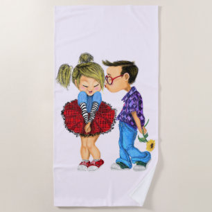 Couple Beach Towel Gift - Love