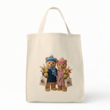 Couple Bear Tote Bag | The Frosty Family