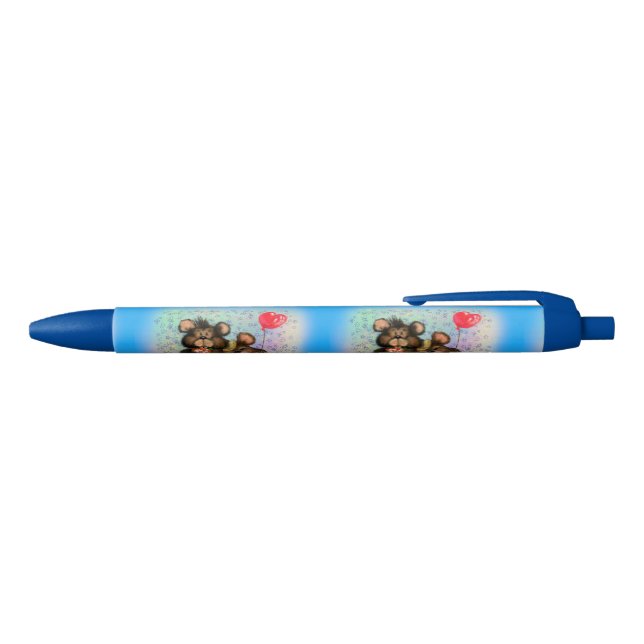 Couple Bear with Heart Balloon Pen (Top)