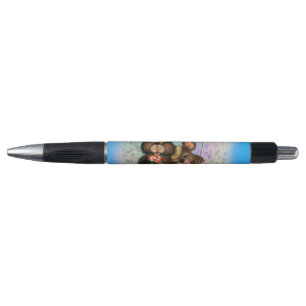 Couple Bear with Heart Balloon Pen Gift