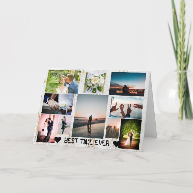 Couple BEST TIME EVER Personalised Valentine's Card (Front)