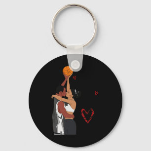 Couple Black Basketball I Love You Double Or Nothi Key Ring