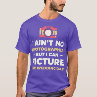 Couple Camera Romance Wedding Day T-Shirt