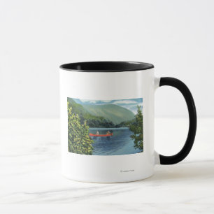 Couple Canoeing on a Lake Mug