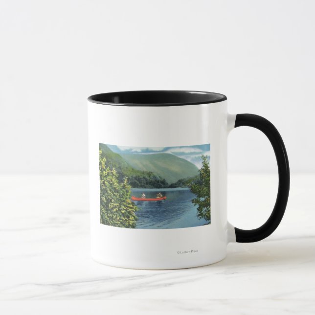 Couple Canoeing on a Lake Mug (Right)