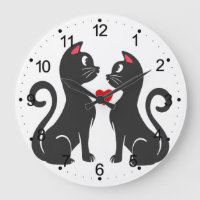 Couple cat fall in love - Choose background color