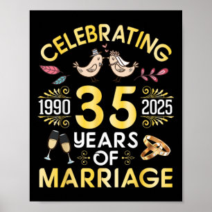 Couple Celebrating 35 Years Of Marriage From 1990  Poster